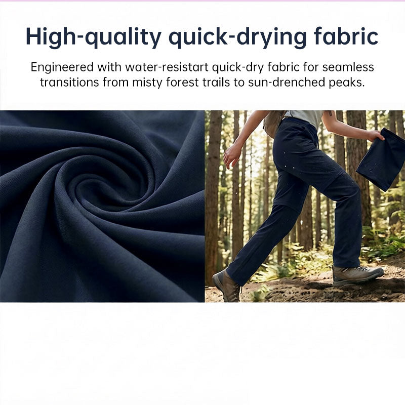 Women's Convertible Hiking Pants - Waterproof Quick-Dry Cargo Trousers with Zip-Off Legs for Camping, Fishing & Travel-9