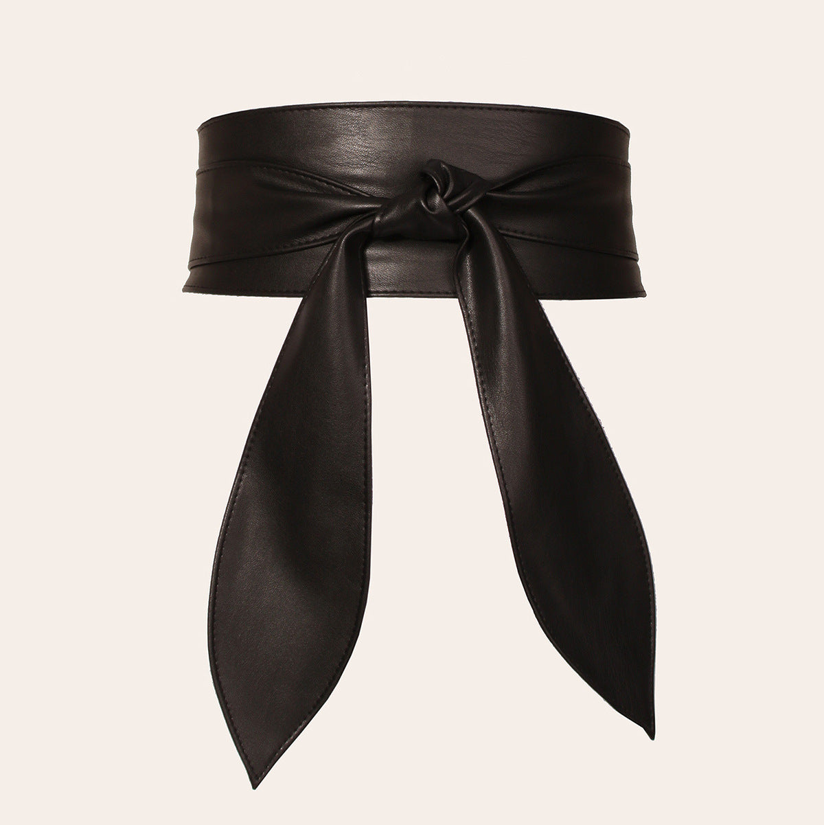 Women's Wide Waist Belt, Soft, Versatile, Elegant Bow Ribbon-4