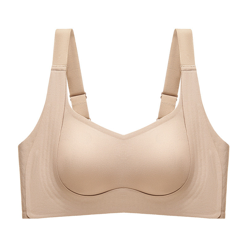 Women Wireless Push Up Jelly Bra Supportive Seamless Bras-8