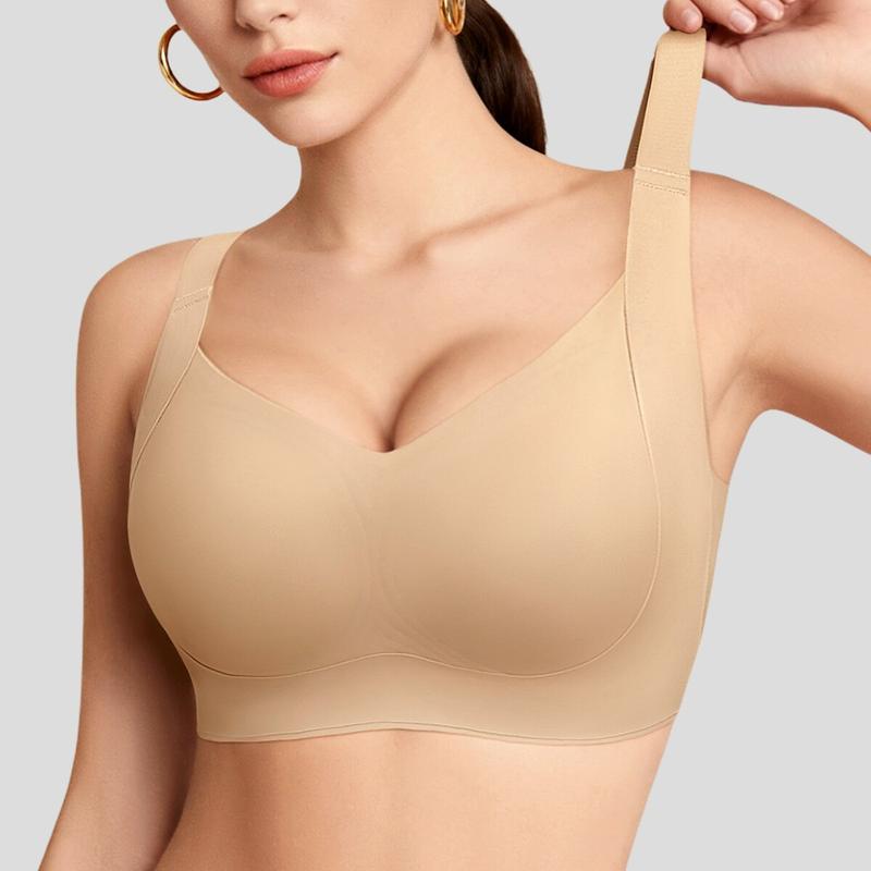 Women Wireless Push Up Jelly Bra Supportive Seamless Bras-1