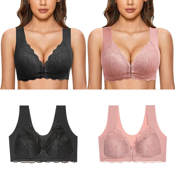 🔥Full Coverage Front, Closure Support Bra Comfort & Sleep Bra💖-14