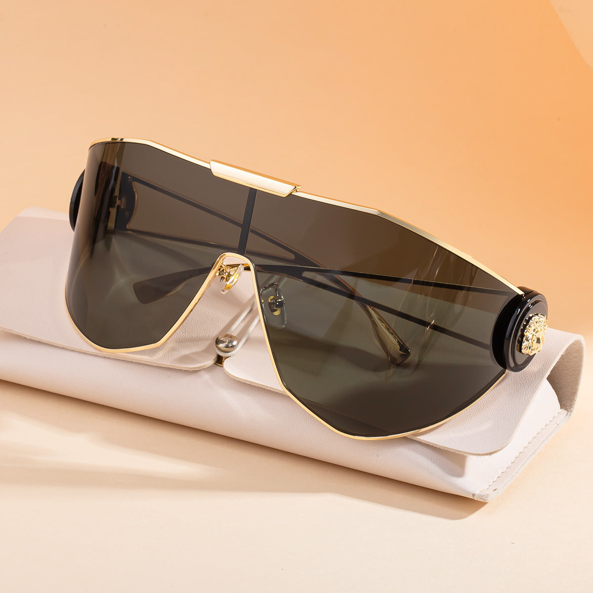 New FashionStyle Full-Frame Sports Sunglasses for Women, Integrated Lens, Outdoor Cycling UV Protection-3