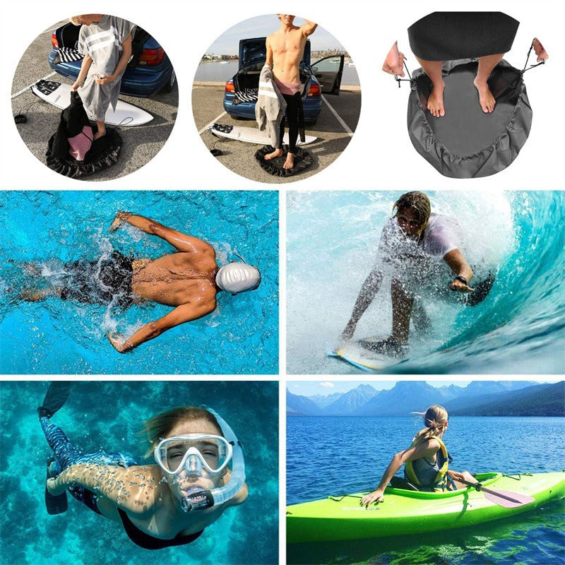 Beach swimming suit storage bag diving suit storage bag diving suit replacement pad black storage bag-2