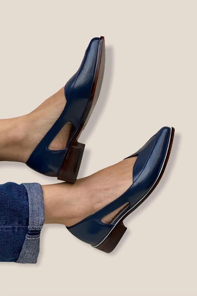 BELLA | BALLET FLAT WITH SIDE CUTOUT-2