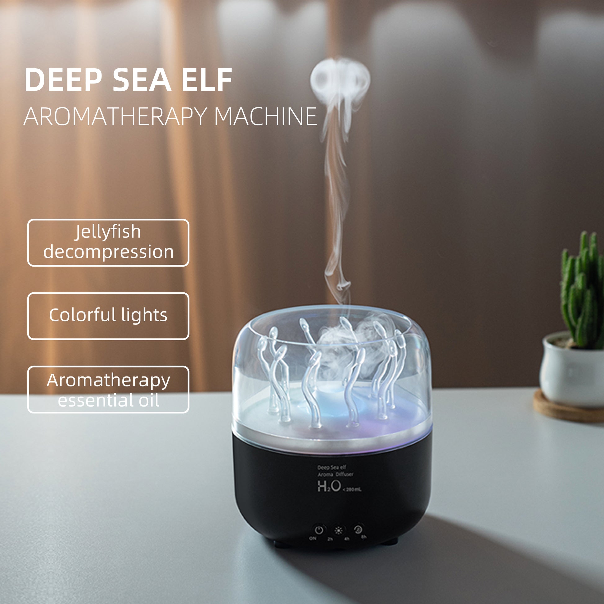 Home USB Deep Sea Elf Jellyfish Aromatherapy Machine Livingroom Humidifier-2