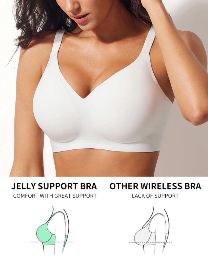 Jelly Wireless Women Comfortable Push Up Bra-1