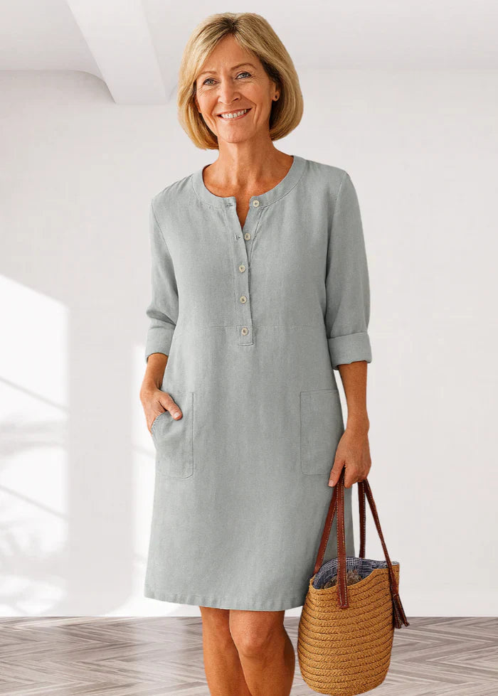 EVI | Casual Women's Dress with Relaxed Fit and Timeless Look for Every Day-8