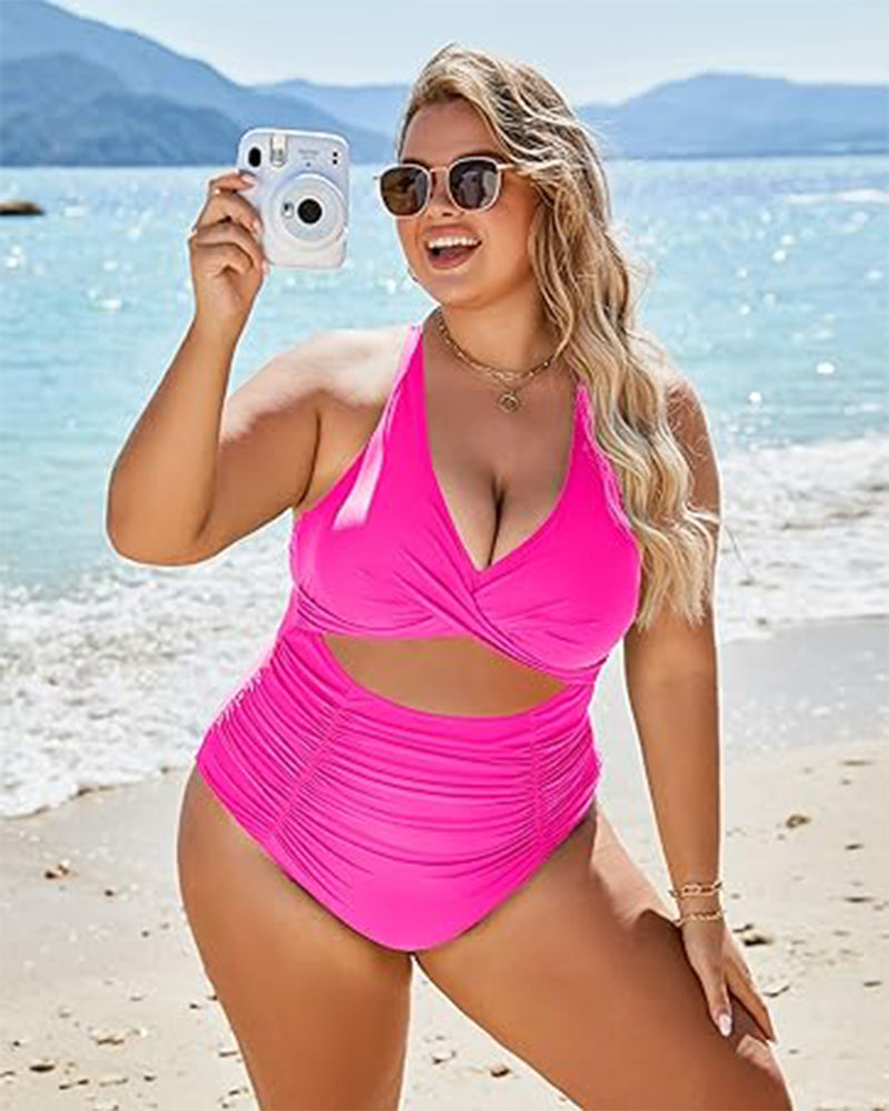 One Piece Swimsuits Push Up Tummy Control Bathing Suits-13