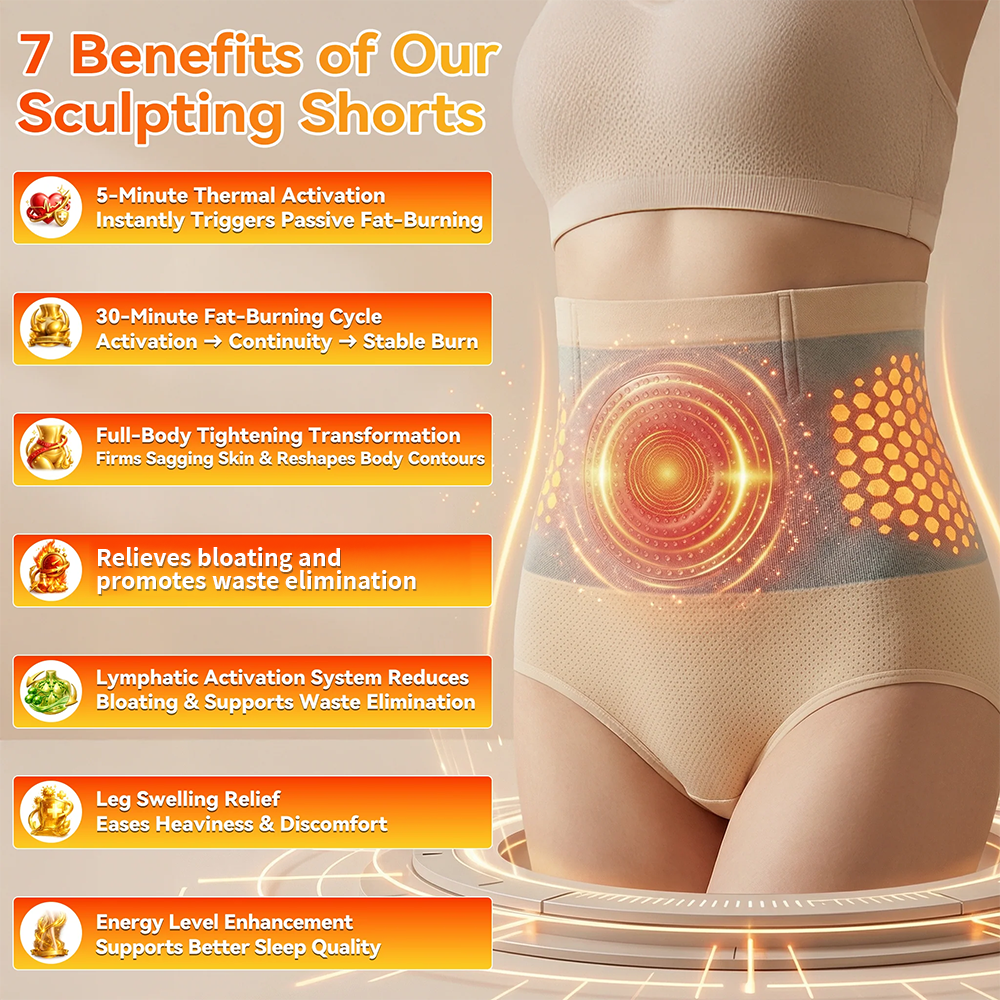 Moringa & Botanical 4-In-1 Thermo-Matrix Sculpting & Sweat-Enhancing Shorts-2
