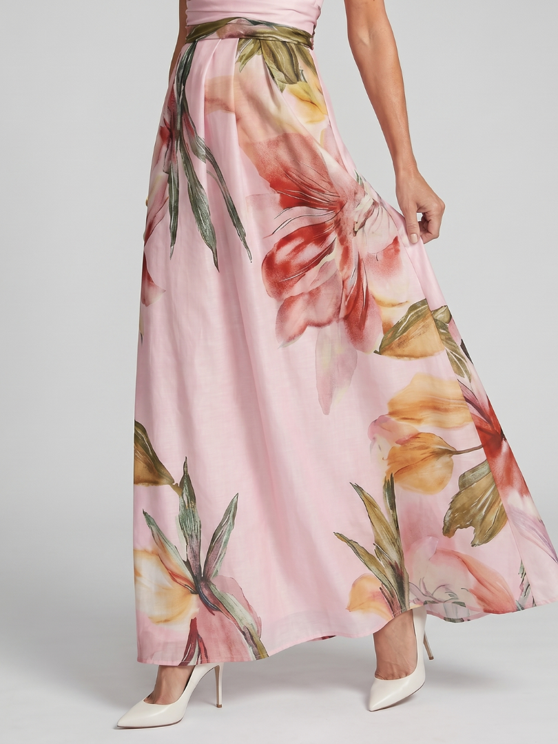Hester | Soft Halter Flowing Skirt Maxi Dress-8