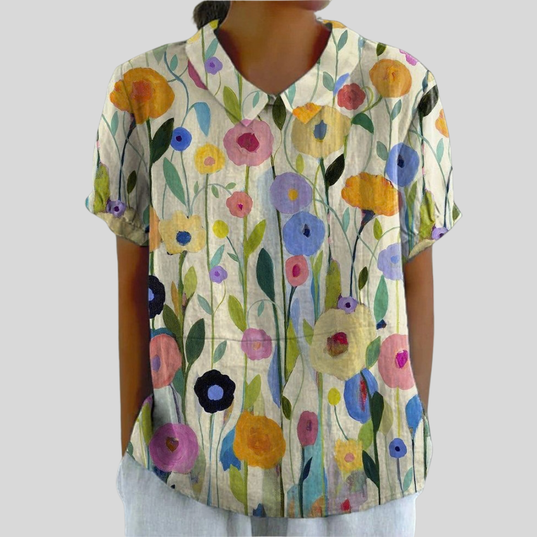 Mildred | Graphic Floral Blouse