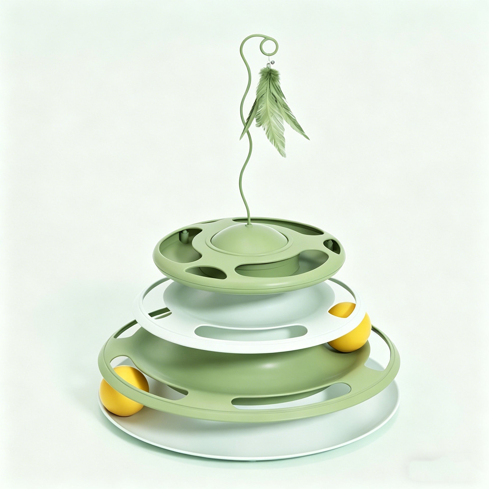 Cat Toy Puzzle Carrot Food Dispenser Suction Cup Spring Teaser
