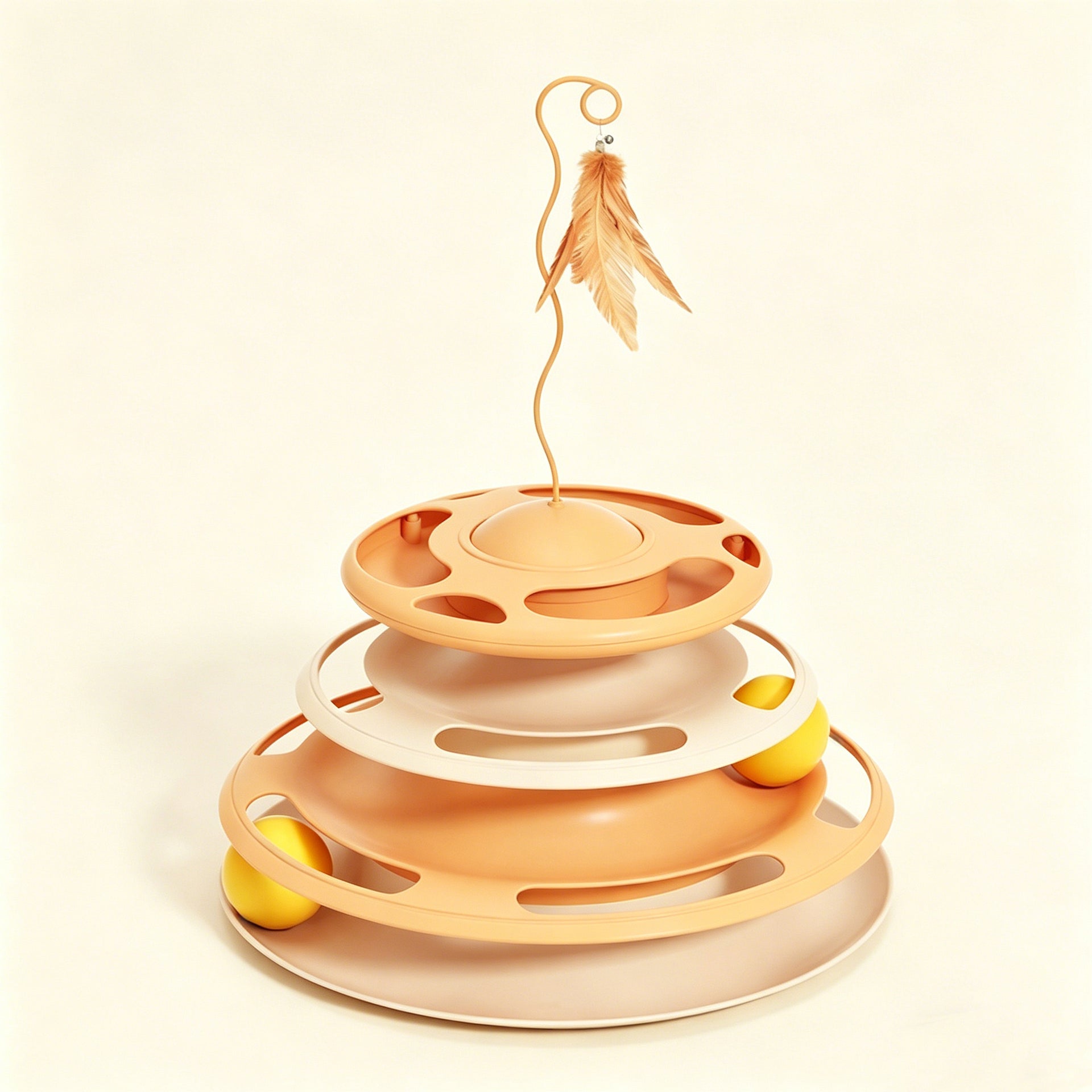 Cat Toy Puzzle Carrot Food Dispenser Suction Cup Spring Teaser