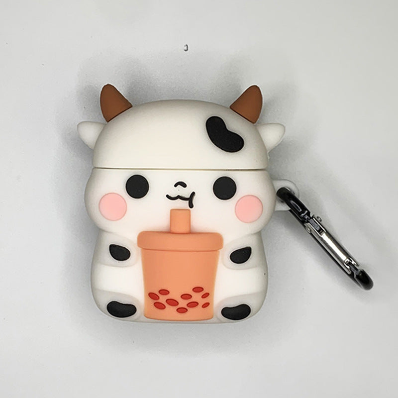 AirPods 5th generation silicone wireless Bluetooth earphone protective case suitable for Apple Pro 2nd generation cute box-1