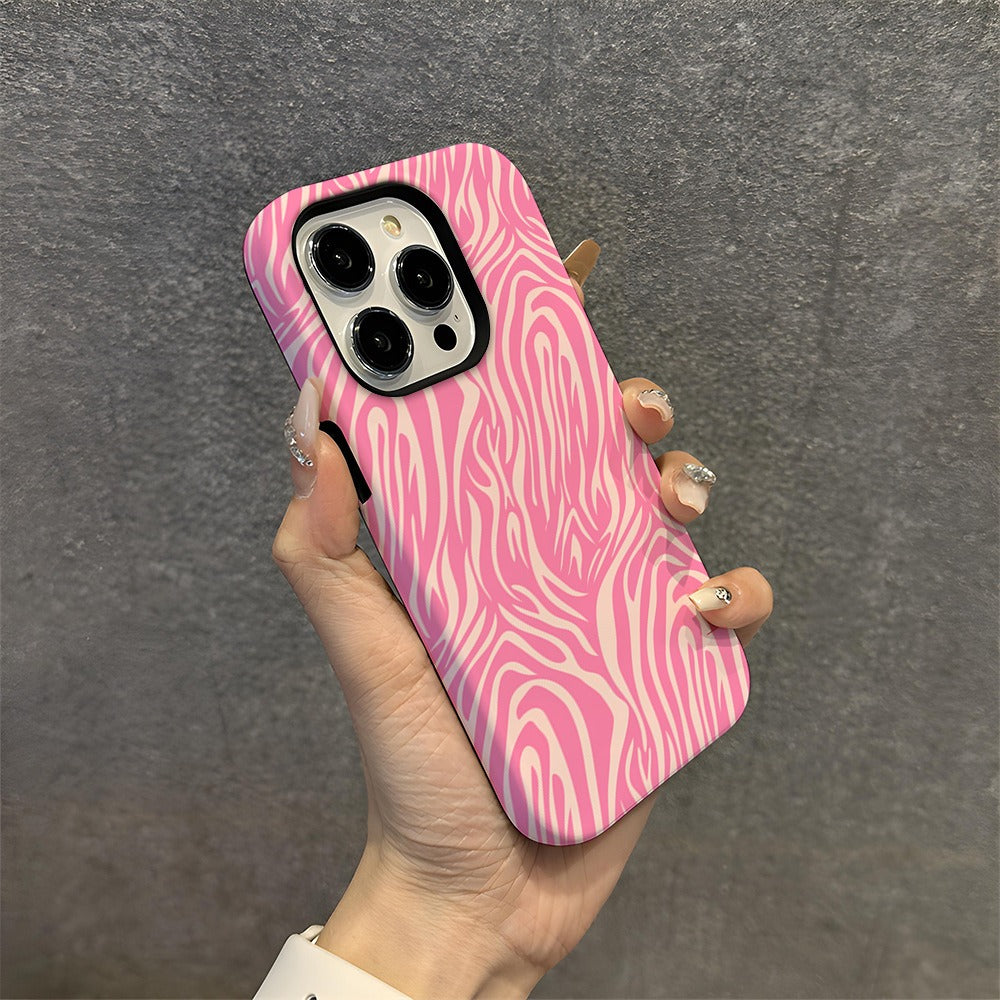 Tiger pattern Apple 16 phone protective case 2-in-1 film case phone case Apple 15pm hard case 13-1