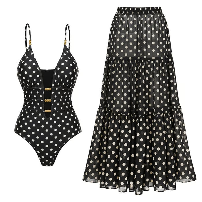 Hollowout Two Piece Swimsuit Set-20