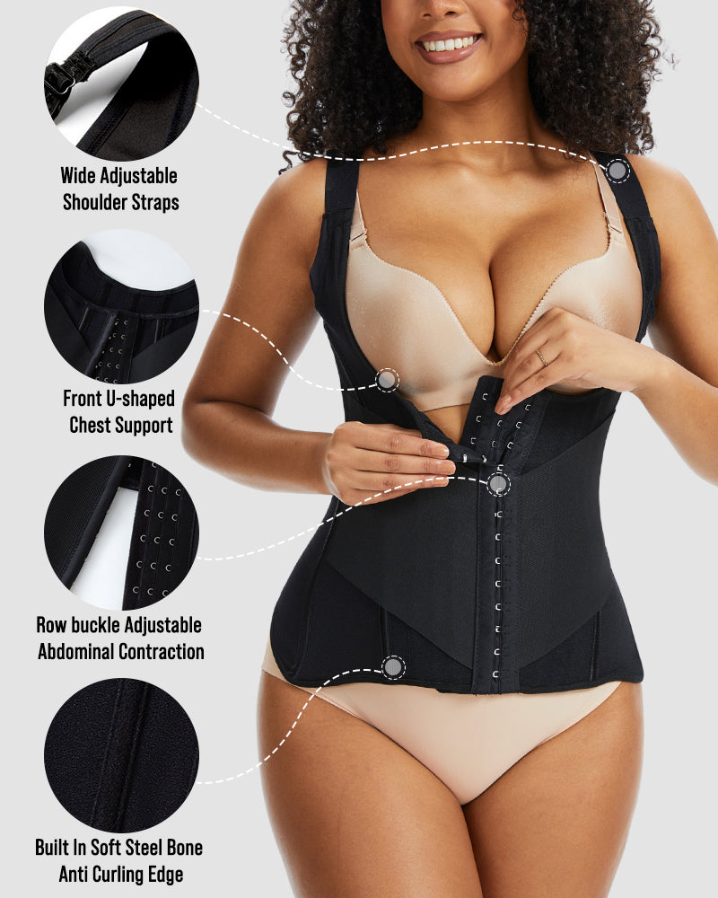 PowerMesh Double-Layer Waist Trainer Shapewear-4