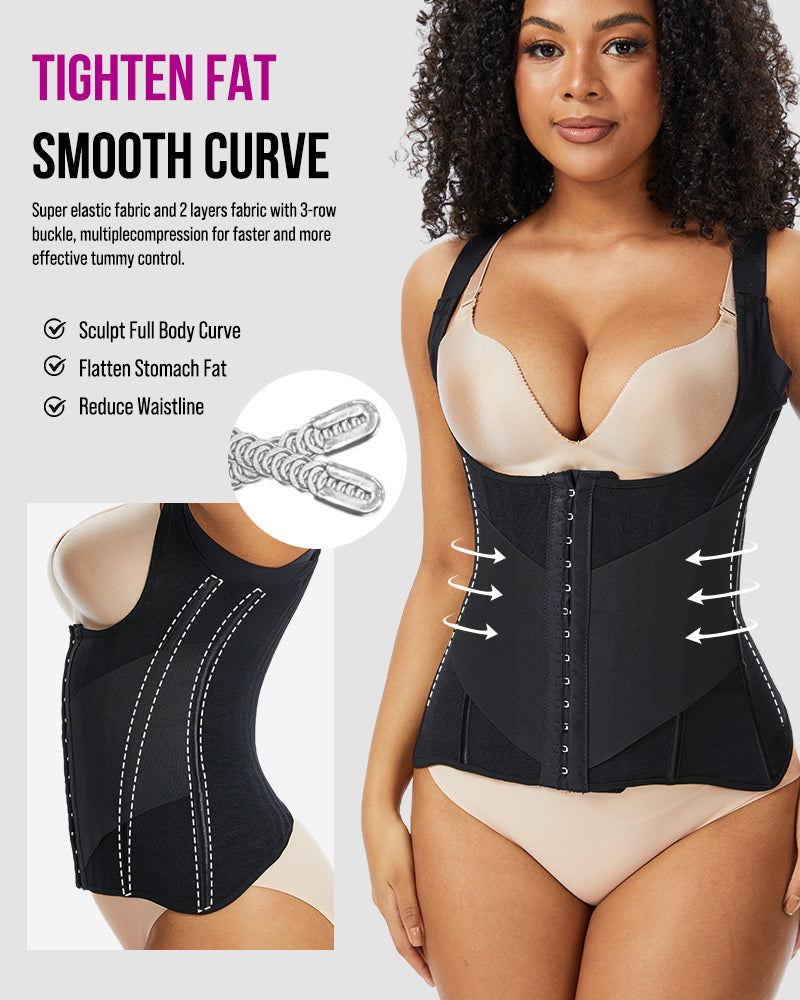 PowerMesh Double-Layer Waist Trainer Shapewear-3