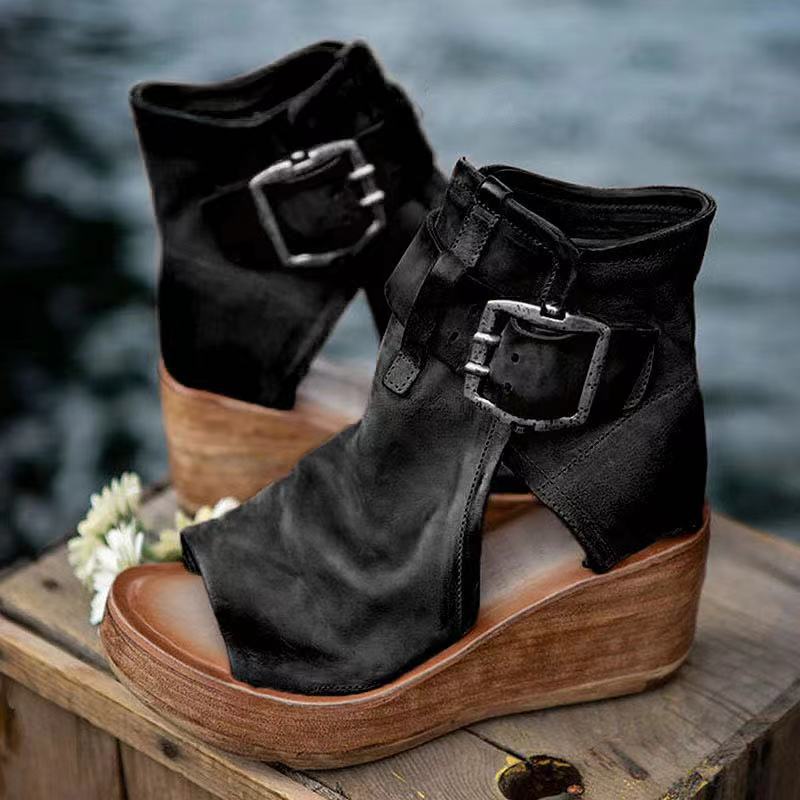 Elana | Stylish orthopedic boho wegde sandals-8