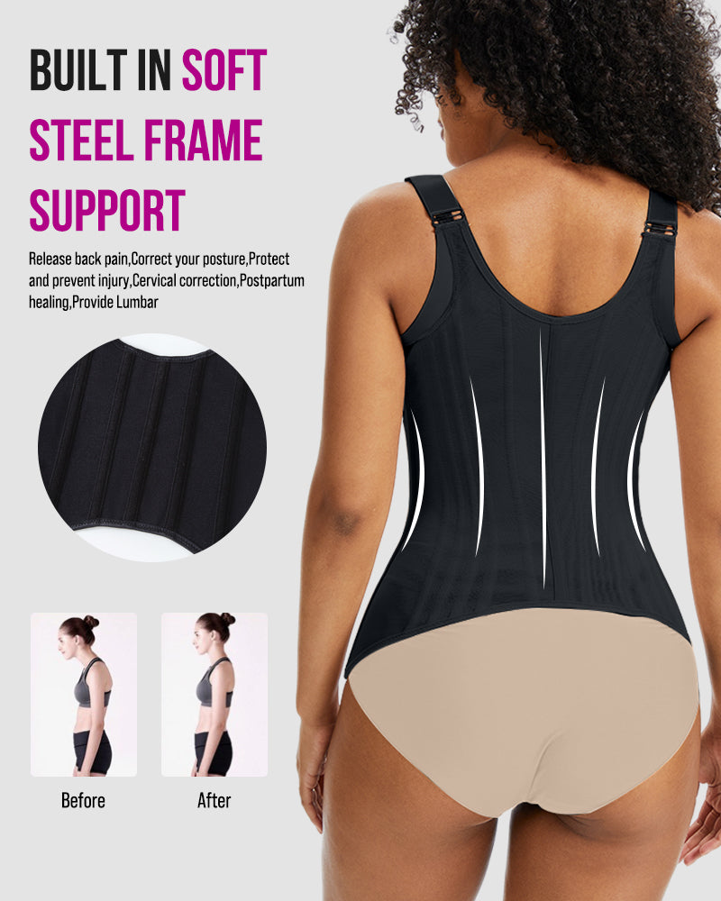 PowerMesh Double-Layer Waist Trainer Shapewear-5