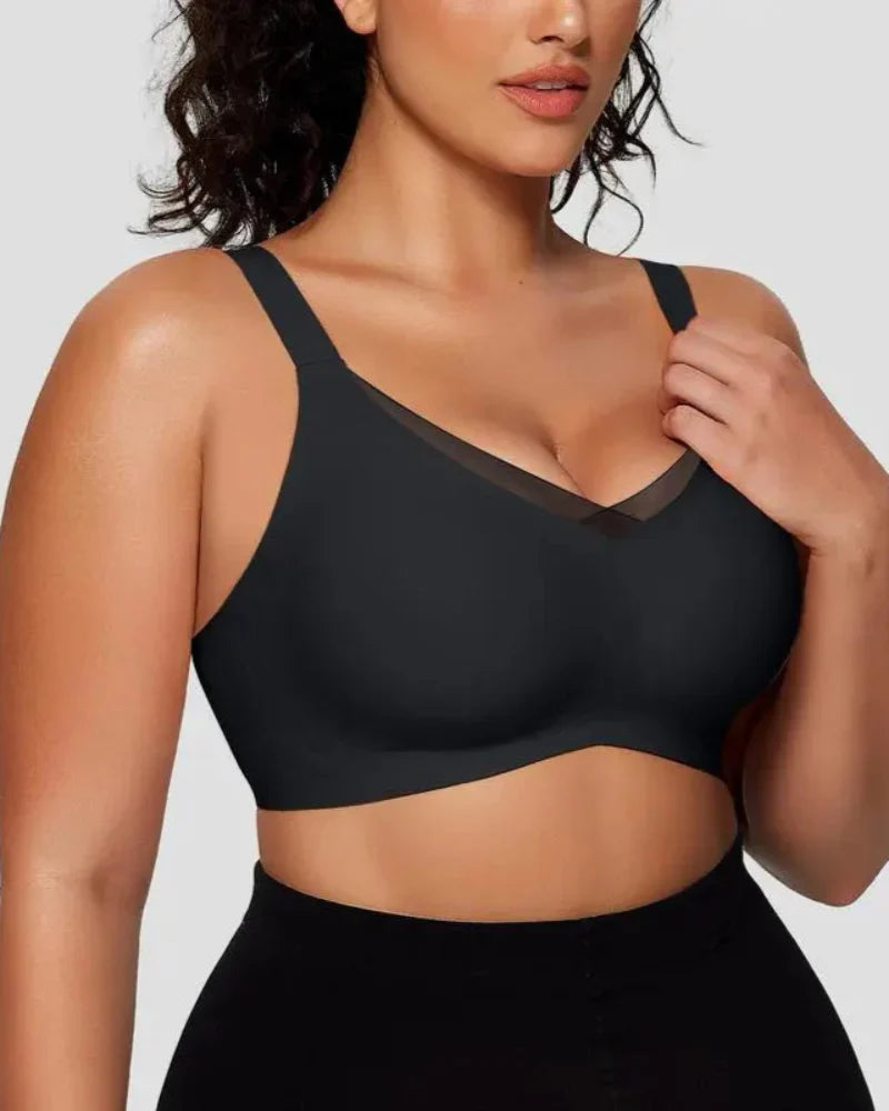 Womens Wireless Bras V Mesh Comfortable Bralette Supportive-3