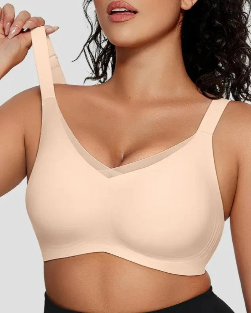 Womens Wireless Bras V Mesh Comfortable Bralette Supportive-7