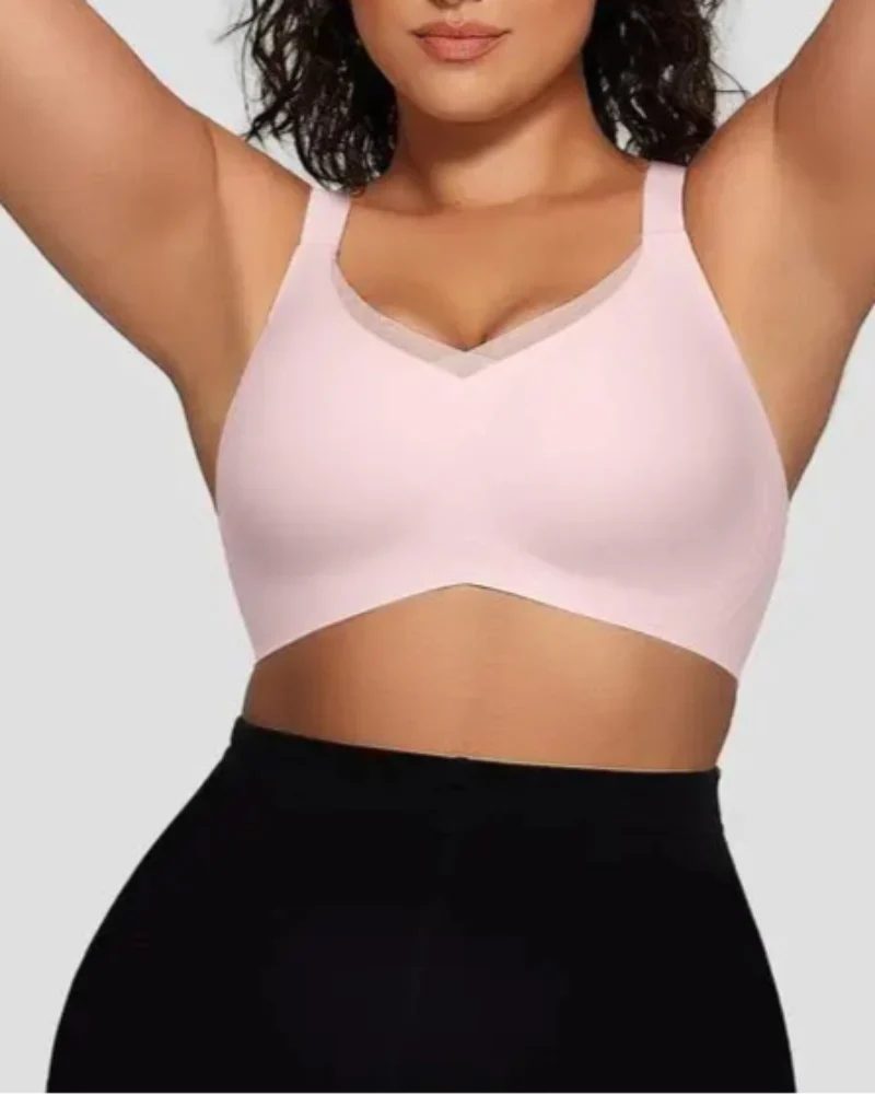 Womens Wireless Bras V Mesh Comfortable Bralette Supportive-9