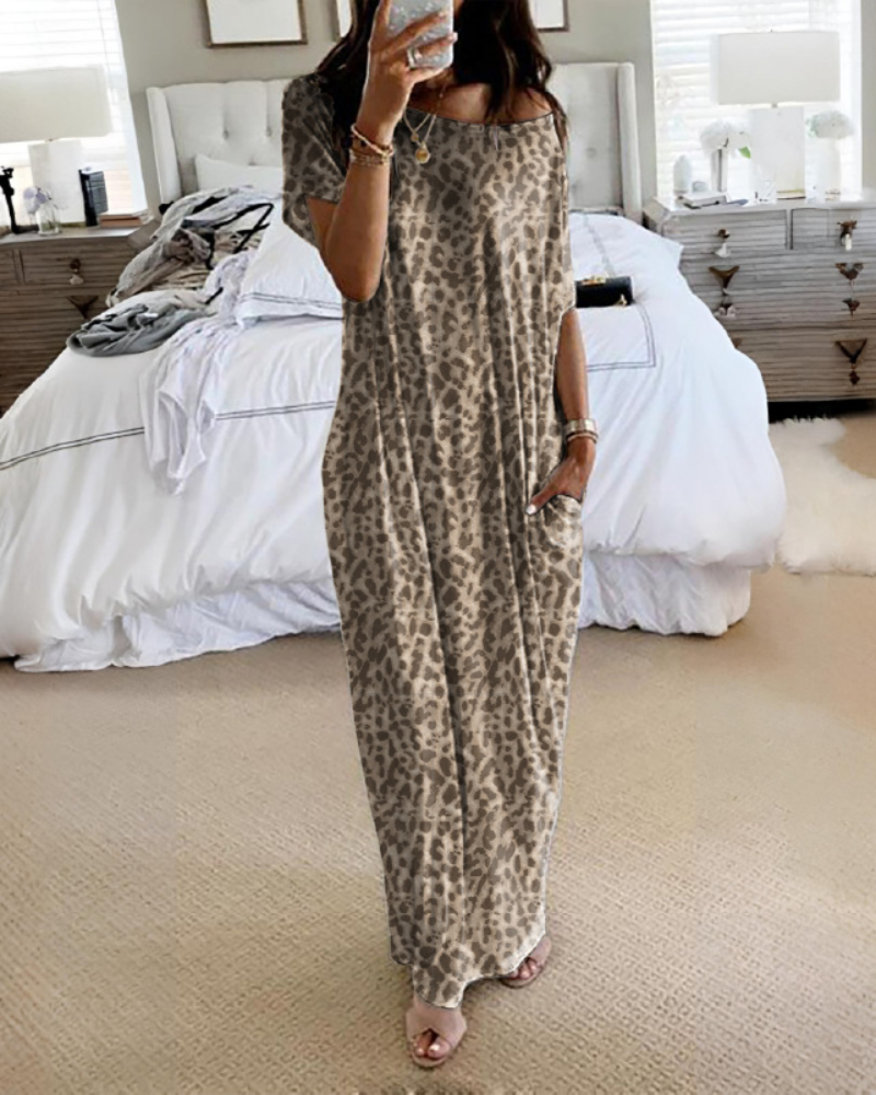 Off-Shoulder Batwing Sleeve Maxi Dress-15