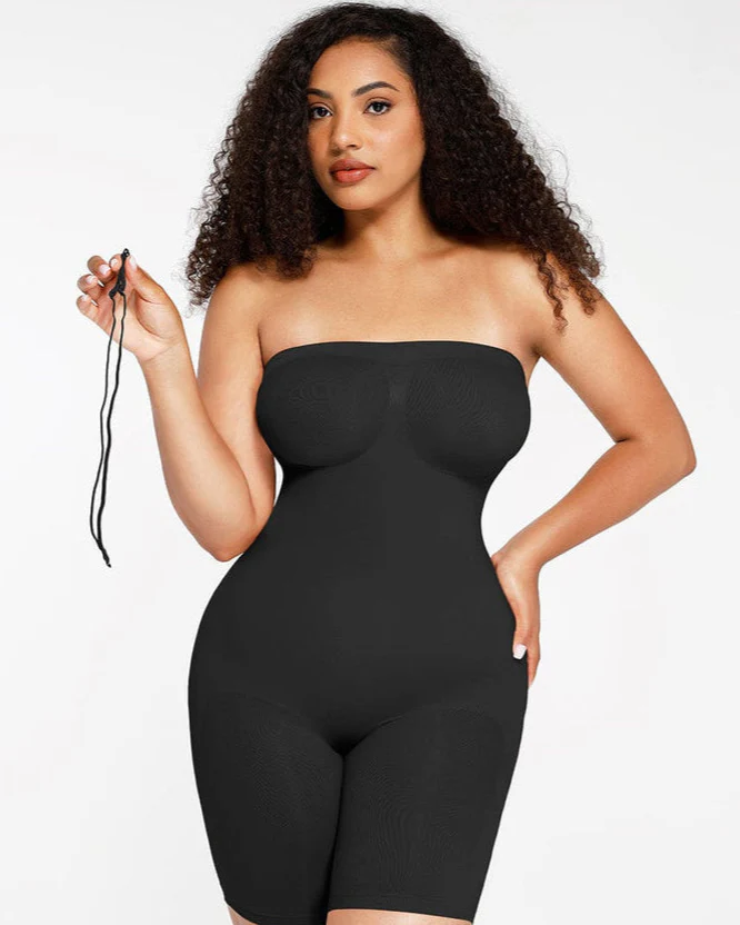 Strapless Slip Shapewear Bodysuit-1