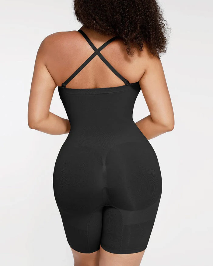 Strapless Slip Shapewear Bodysuit-5