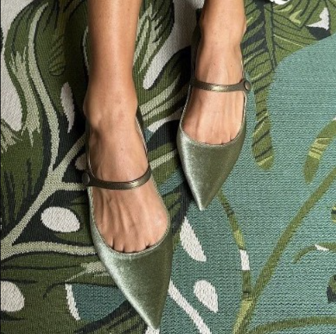 PAISLEY | ELEGANT BALLET FLATS WITH ANKLE STRAP-1