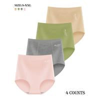 Women's High-Waisted Underwear, Breathable & Comfortable Panties（6/12）-14