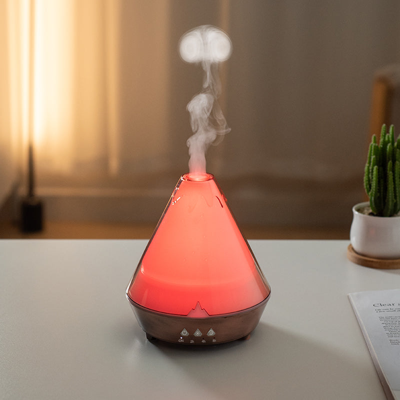 Home USB Volcanno Aroma Diffuser Humidifier Bedroom Colorful Indoor-8