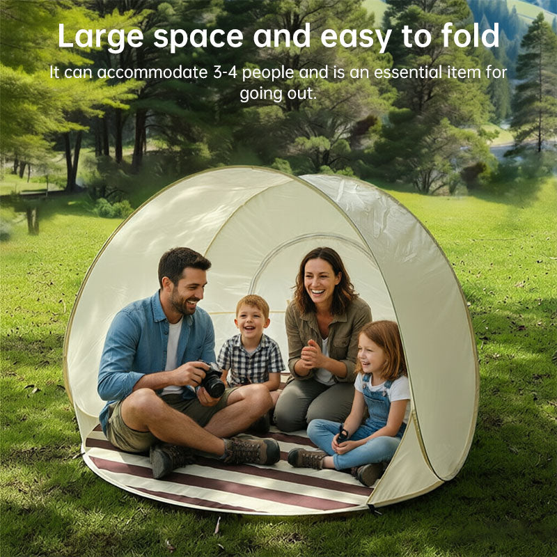 Heavy Duty Beach Tent with Reinforced Poles – Windproof Sun Shelter & UV Protection Canopy for Outdoor Family Use-6