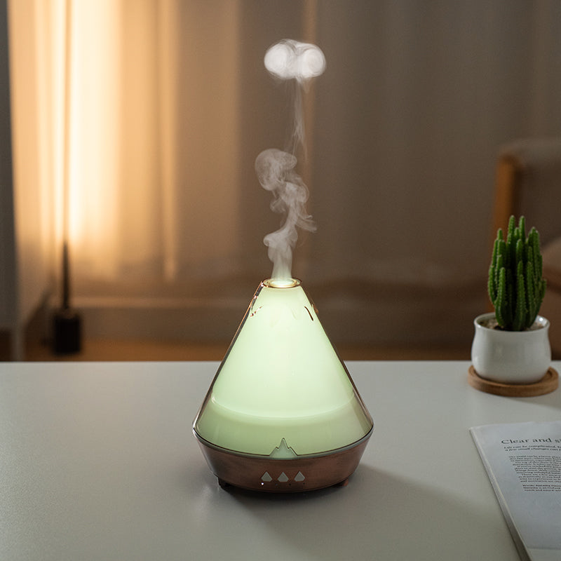 Home USB Volcanno Aroma Diffuser Humidifier Bedroom Colorful Indoor-7