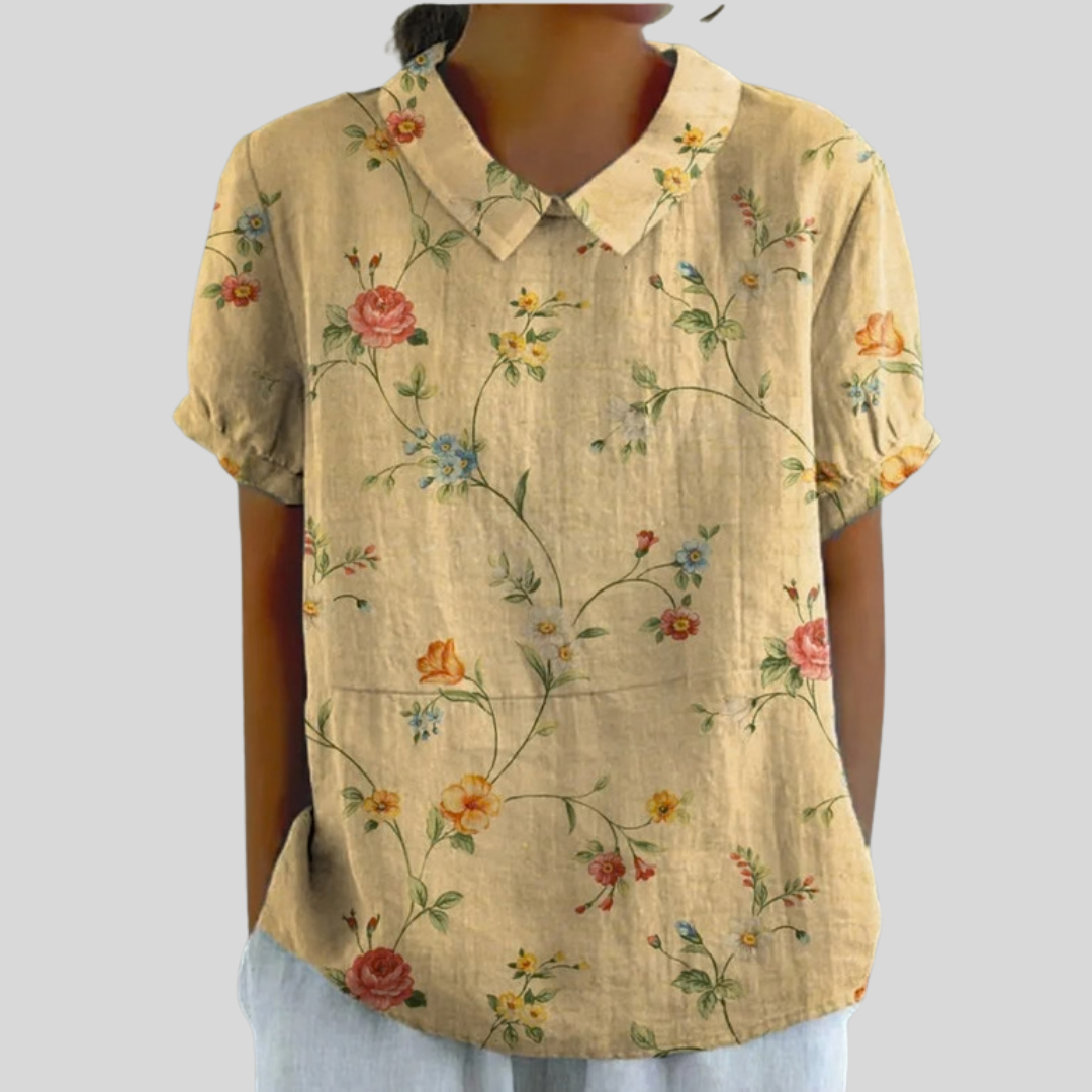 Dorothea | Vintage Floral Blouse-1