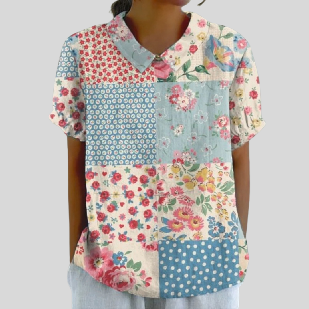 Minerva | Vintage Patchwork Blouse