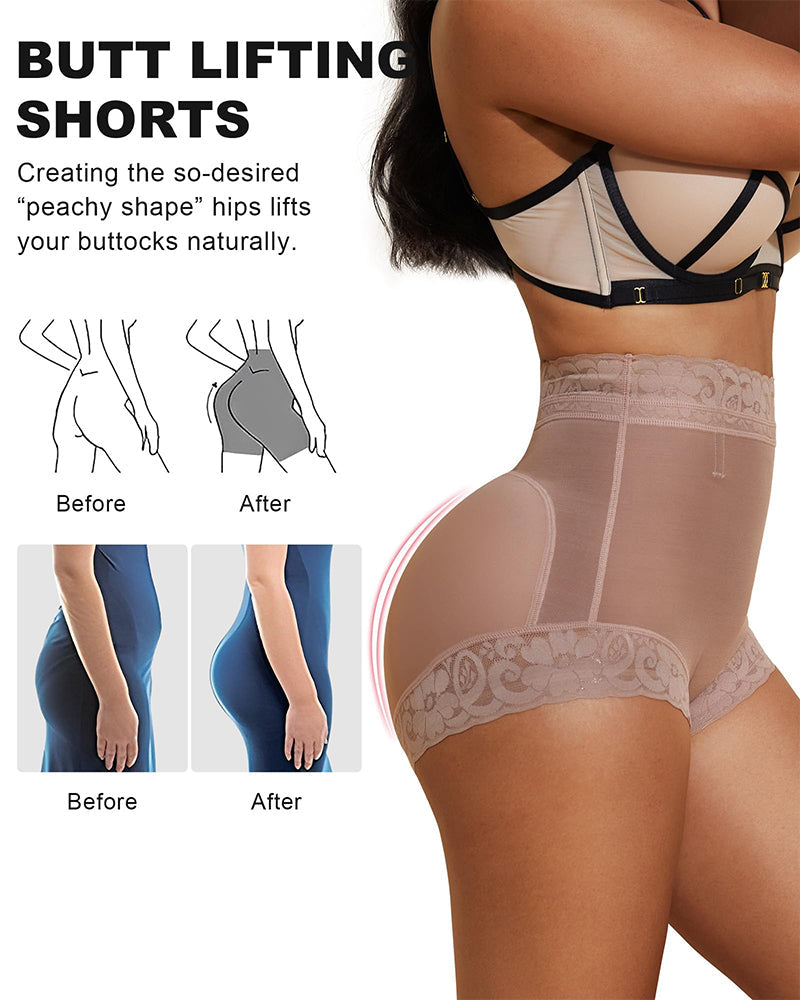 High Waist Shapewear Panty with Anti-Slip Silicone Band-13