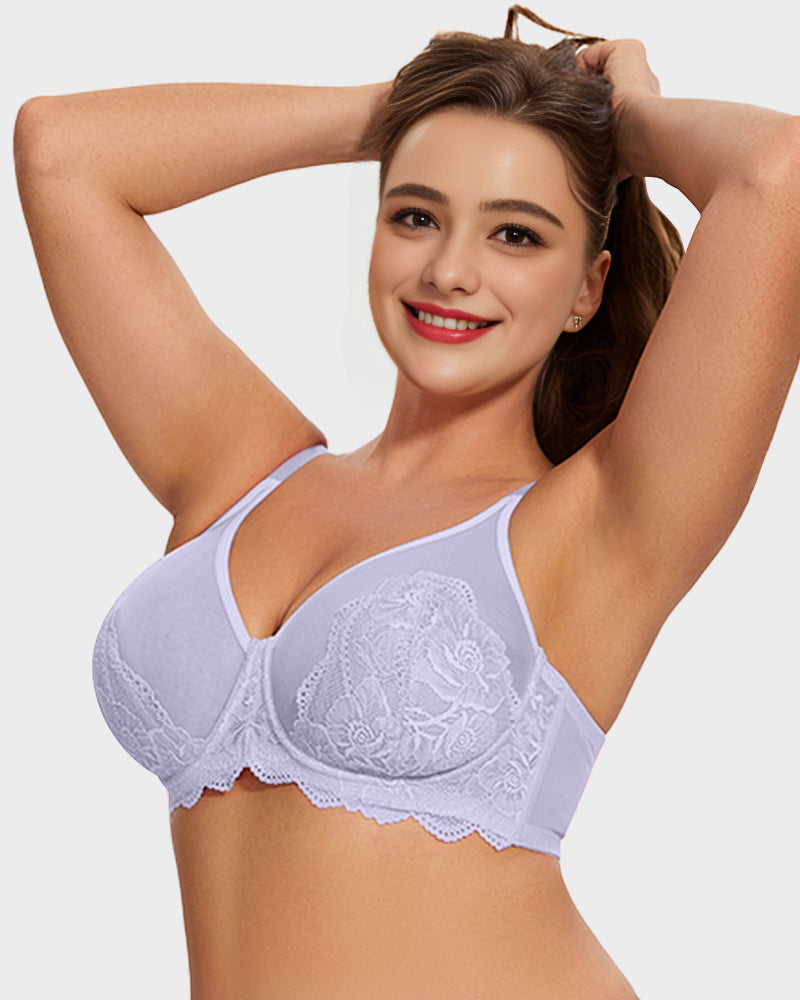 Full Coverage Lace Minimizer Bra-11