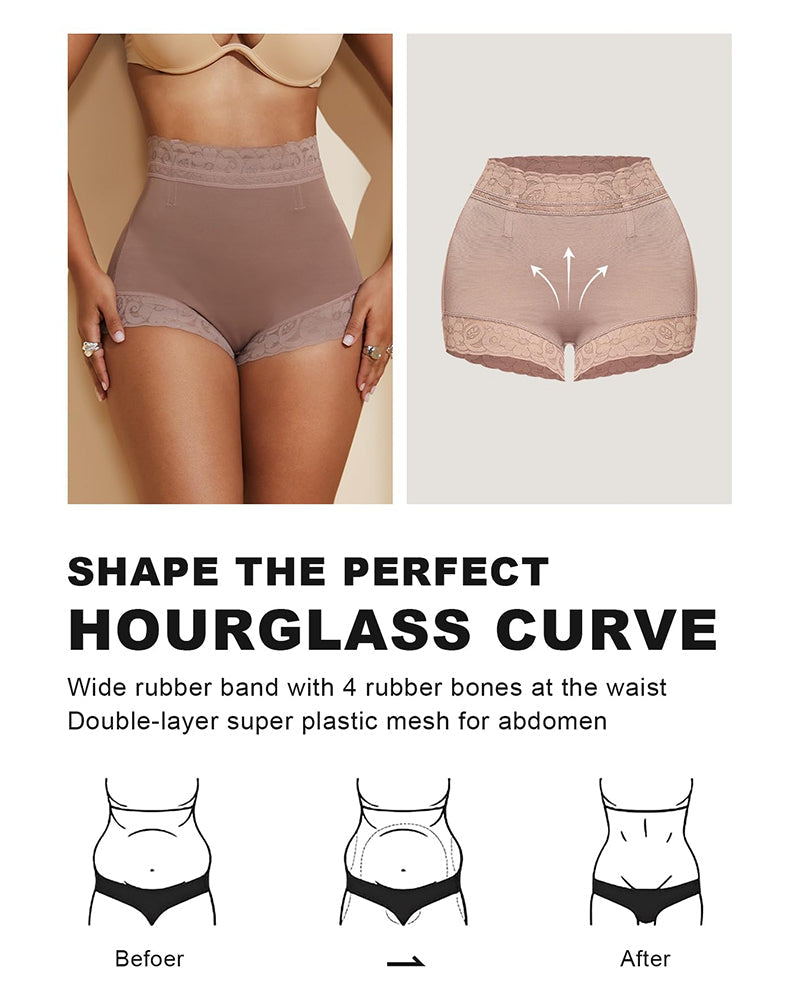 High Waist Shapewear Panty with Anti-Slip Silicone Band-14