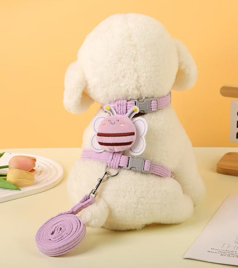 Cute Bee Pet Harness & Leash, Escape-Proof for Cats & Small Dogs-6