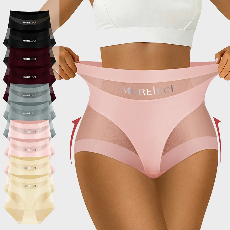5-Pack Chic Mesh Patchwork High-Waist Panties-3