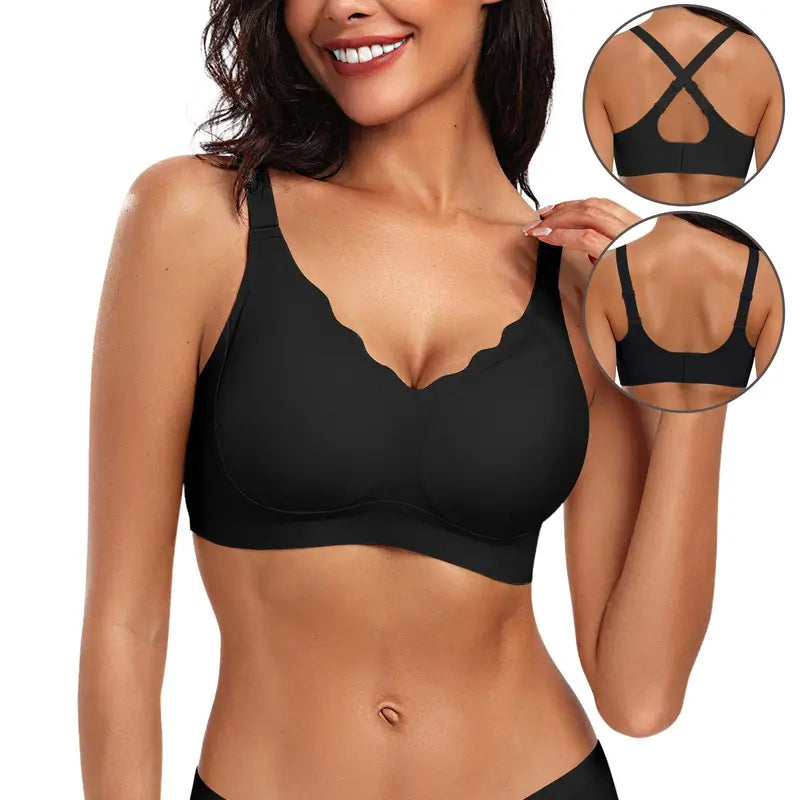 Seamless Comfort Smoothing Push Up Bra-3