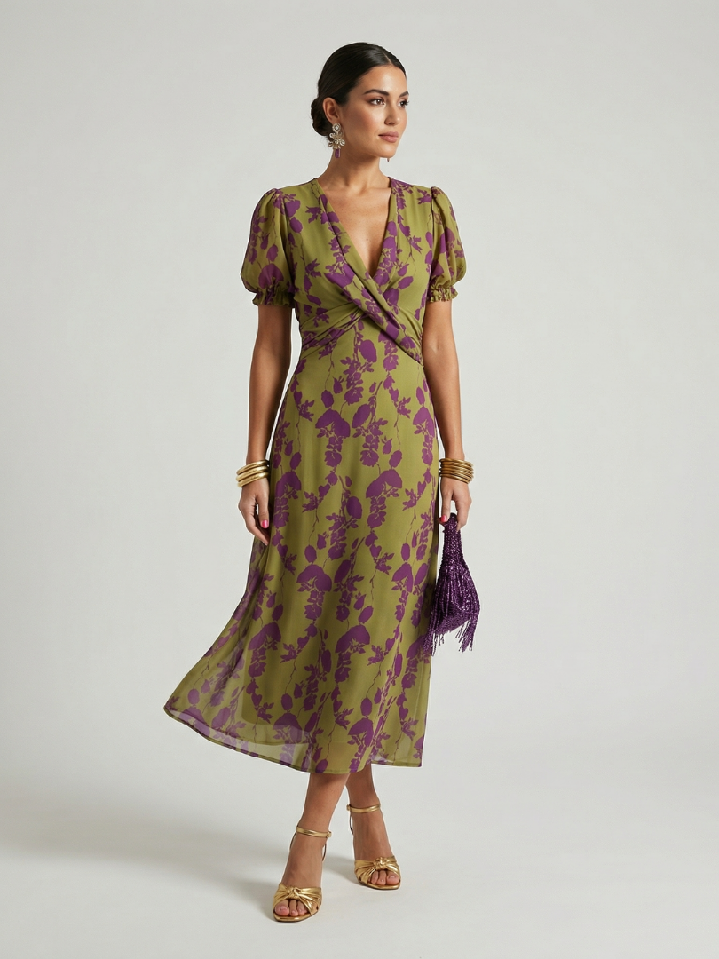 Virel | Relaxed Floral Midi Dress-1