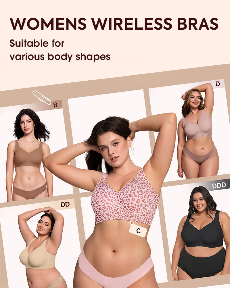 Comfortable Wireless Full Coverage Jelly Smoothing Bra-5