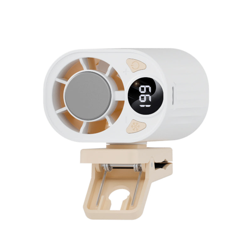 Mini Clip-on Fan Portable Outdoor Ice Compress  Fan USB Charging