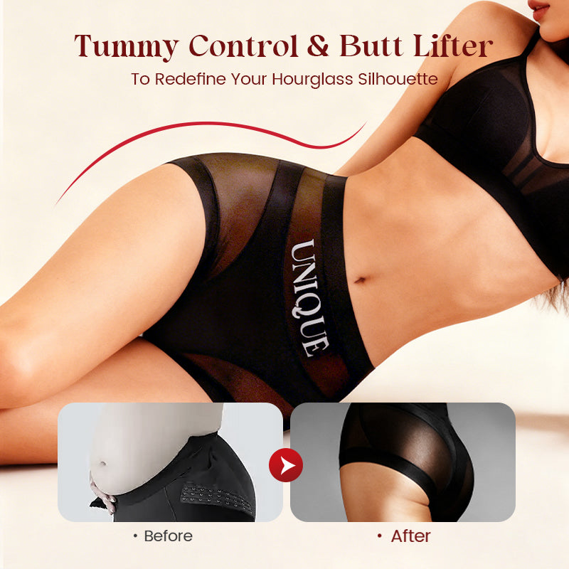 New Women’s High-Waisted Tummy Control Seamless Bodyshorts-3