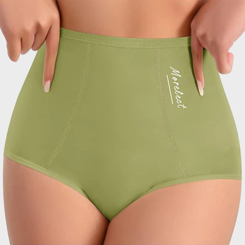 Women's High-Waisted Underwear, Breathable & Comfortable Panties（6/12）-2