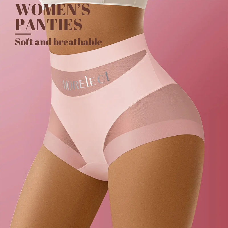 5-Pack Chic Mesh Patchwork High-Waist Panties-5