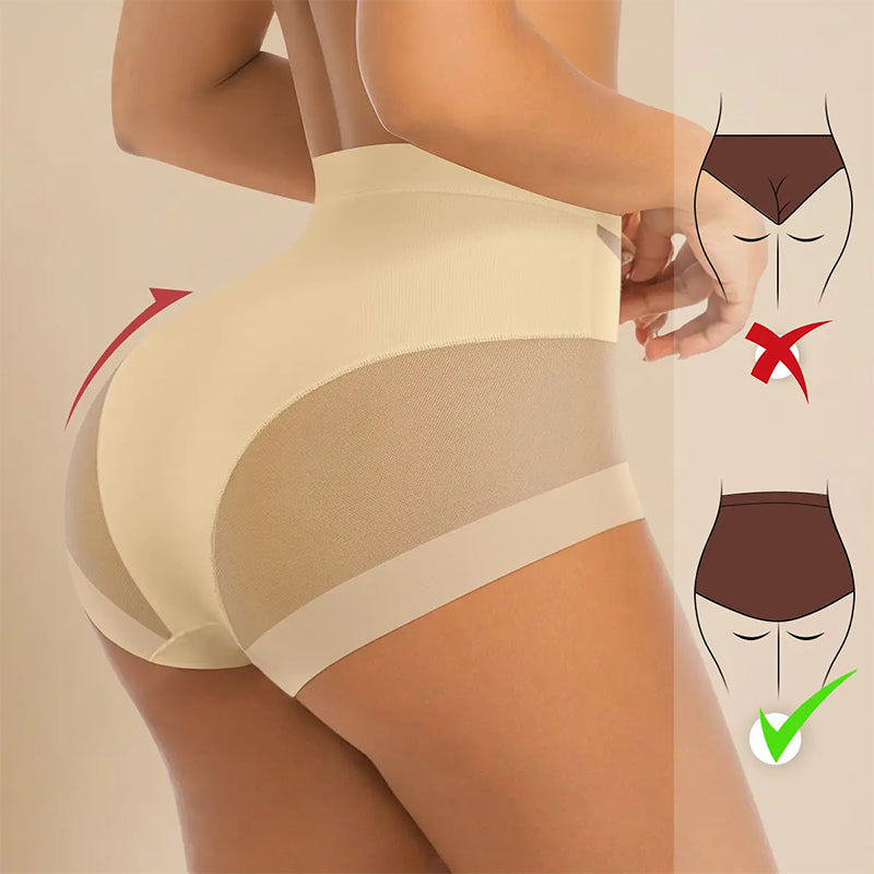 5-Pack Chic Mesh Patchwork High-Waist Panties-6